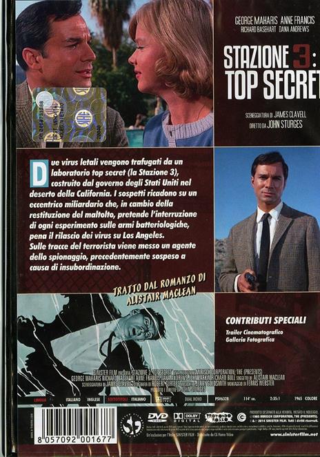 Stazione 3: top secret di John Sturges - DVD - 2