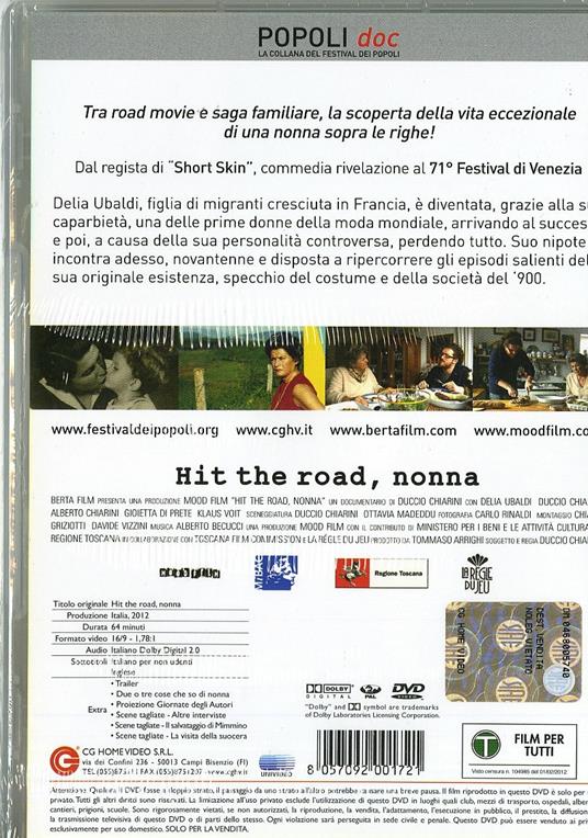 Hit the road, nonna di Duccio Chiarini - DVD - 2