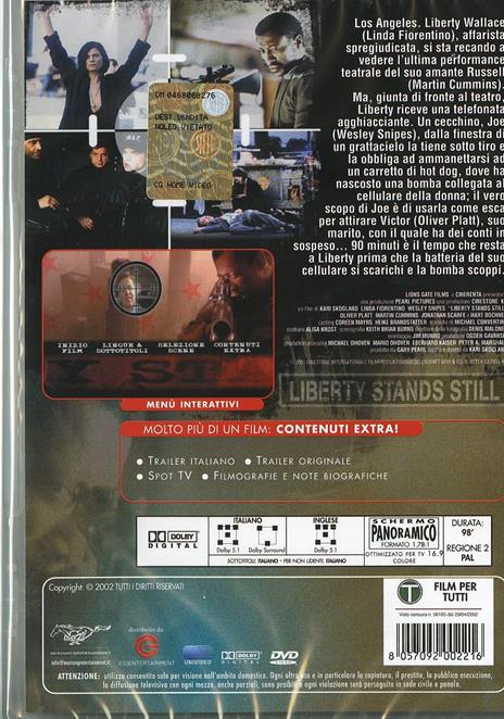 Liberty Stands Still di Kari Skogland - DVD - 2