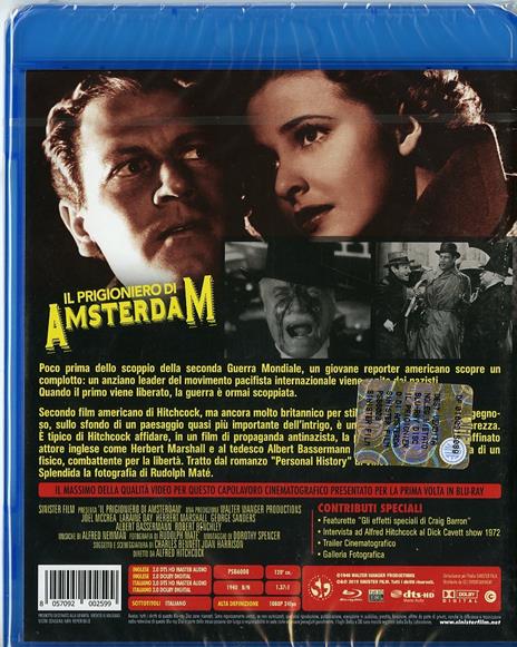 Il prigioniero di Amsterdam. Corrispondente 17 di Alfred Hitchcock - Blu-ray - 2