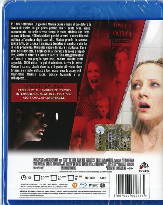 Psycho di Gus Van Sant - Blu-ray - 2