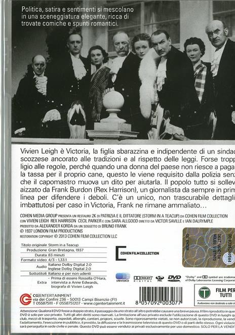 Patrizia e il dittatore di Victor Saville,Ian Dalrymple - DVD - 2