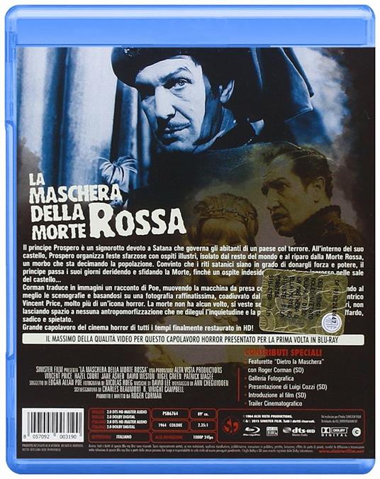 La maschera della morte rossa (Blu-ray) di Roger Corman - Blu-ray - 2