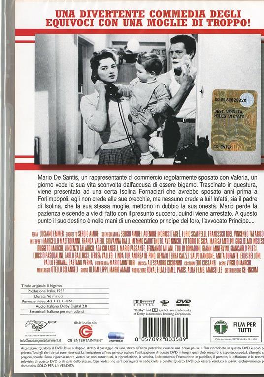 Il bigamo di Luciano Emmer - DVD - 2