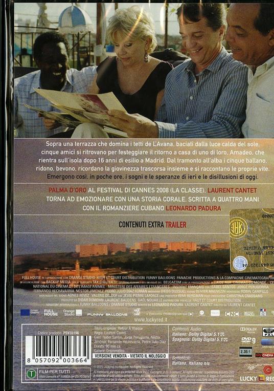 Ritorno a L'Avana di Laurent Cantet - DVD - 2