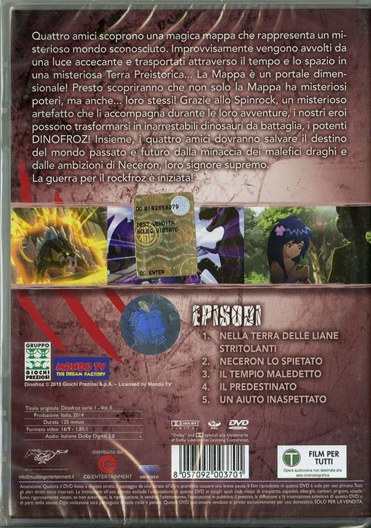 Dinofroz. Stagione 1. Vol. 2 di Orlando Corradi - DVD - 2