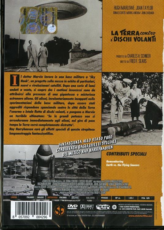 La Terra contro i dischi volanti di Fred F. Sears - DVD - 2