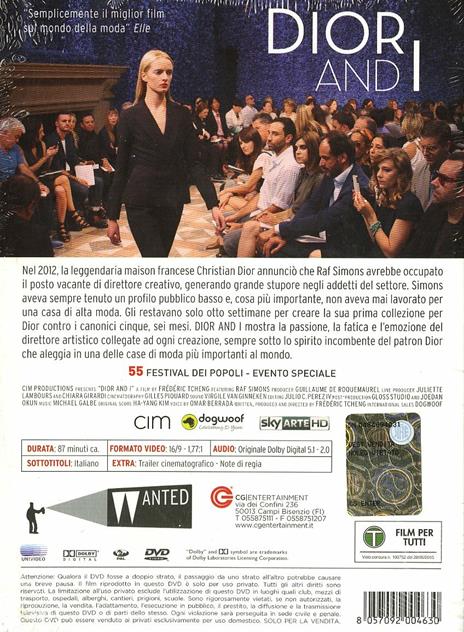 Dior and I di Frédéric Tcheng - DVD - 2