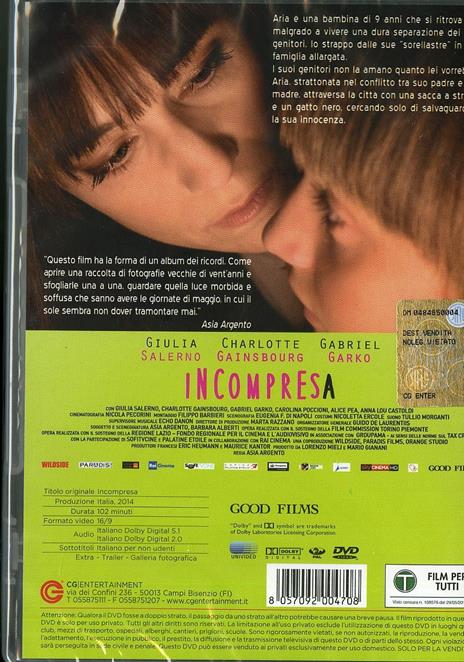 Incompresa di Asia Argento - DVD - 2