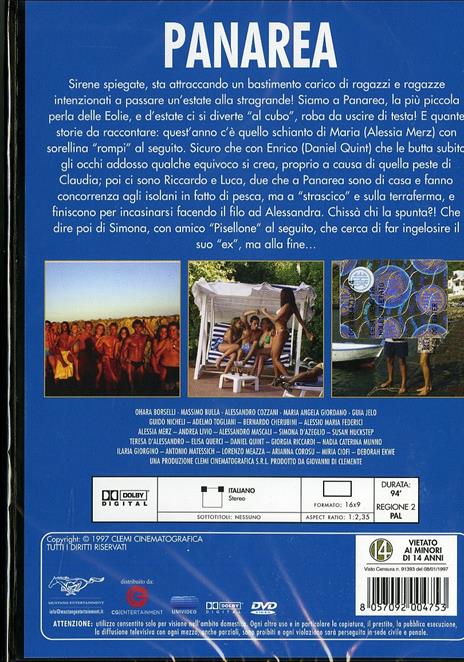 Panarea di Franco Castellano,Pipolo - DVD - 2