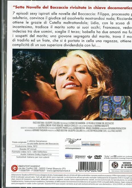 L' ultimo Decamerone di Italo Alfaro - DVD - 2