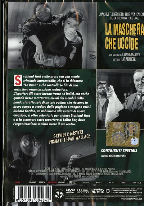 La maschera che uccide di Harald Reinl - DVD - 2