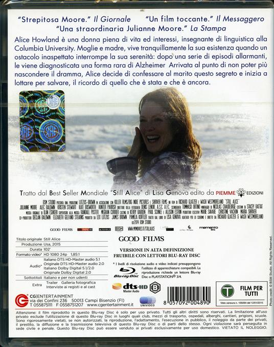 Still Alice di Richard Glatzer,Wash Westmoreland - Blu-ray - 2