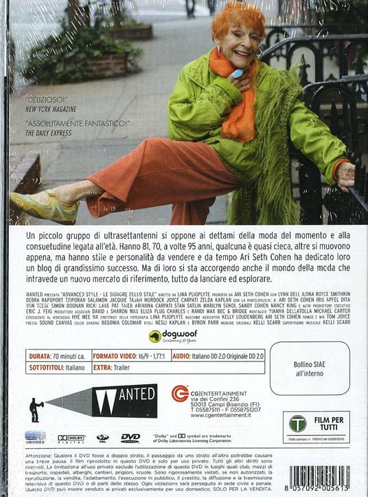 Advanced Style. Le signore dello stile di Lina Plioplyte - DVD - 2