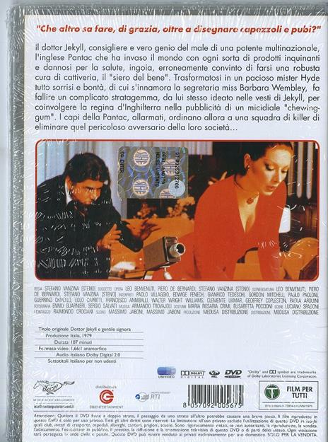 Dottor Jekyll e gentile signora - DVD - Film di Steno