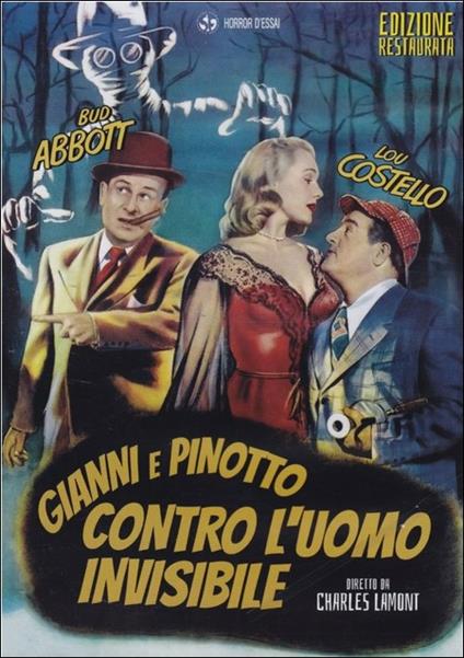 Gianni e Pinotto contro l'uomo invisibile di Charles Lamont - DVD