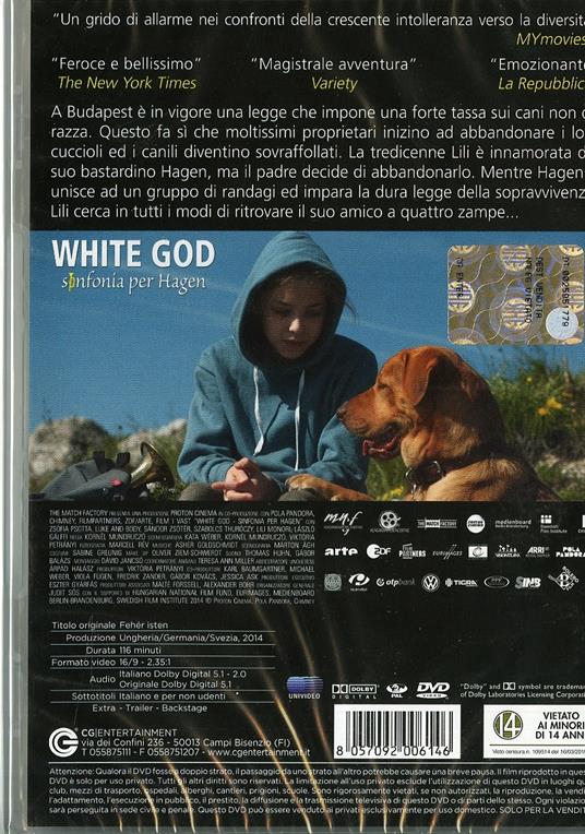 White God. Sinfonia per Hagen di Kornél Mundruczó - DVD - 2