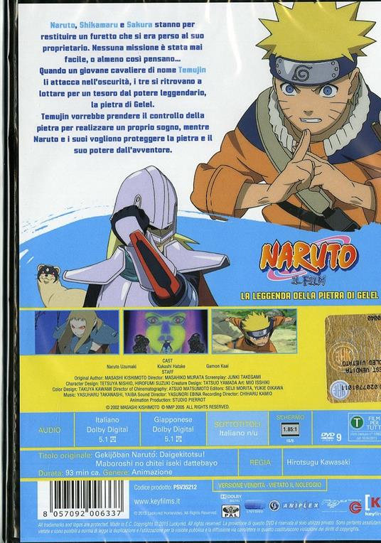 Naruto. Il film. La leggenda della pietra di Gelel di Hirotsugu Kawasaki - DVD - 2