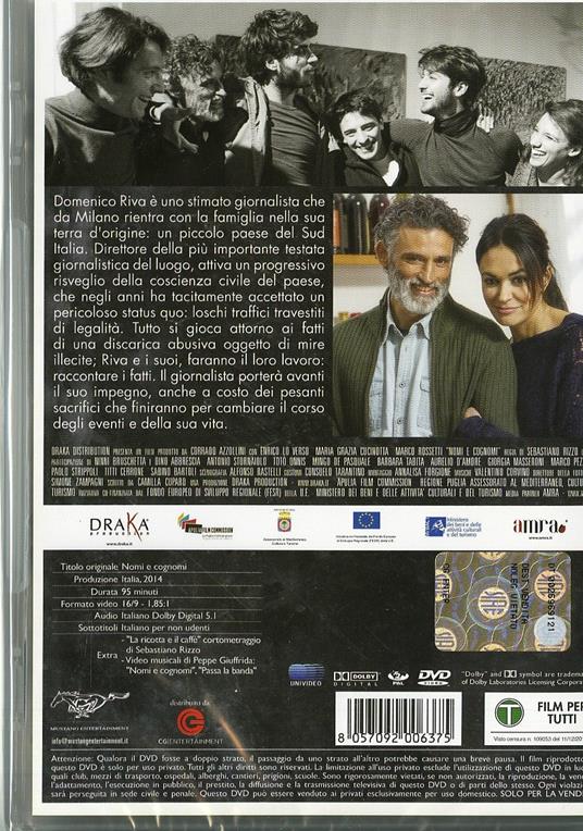 Nomi e Cognomi di Sebastiano Rizzo - DVD - 2