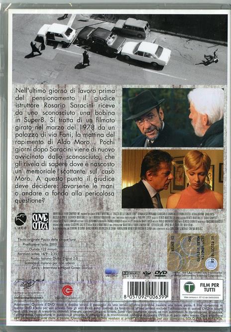 Piazza delle cinque lune DVD Film di Renzo Martinelli Giallo IBS