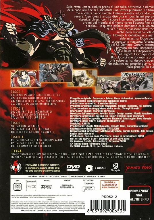 Ken. La leggenda di Raoul. Il dominatore del cielo (4 DVD) di Masashi Abe - DVD - 2