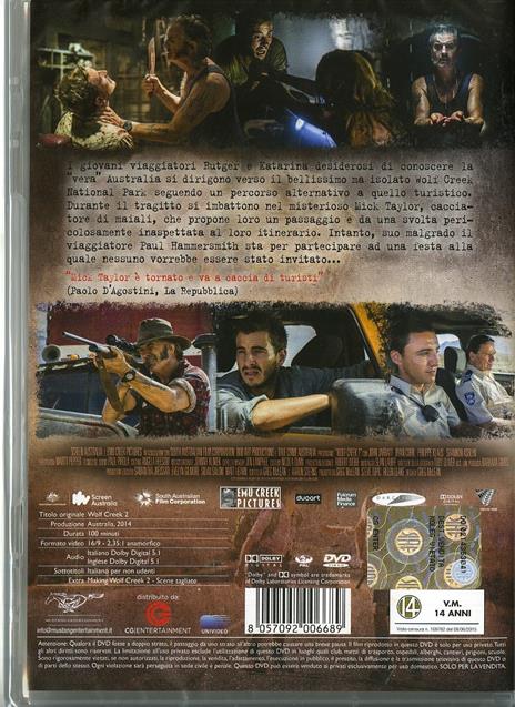 Wolf Creek 2. La preda sei tu di Greg McLean - DVD - 2