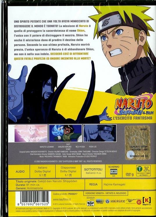 Naruto Shippuden. Il film. L'esercito fantasma di Hajime Kamegaki - DVD - 2