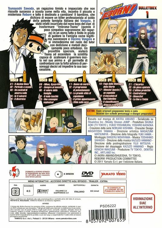 Tutor Hitman Reborn! Box 1 (5 DVD) di Kenichi Imaizumi - DVD - 2