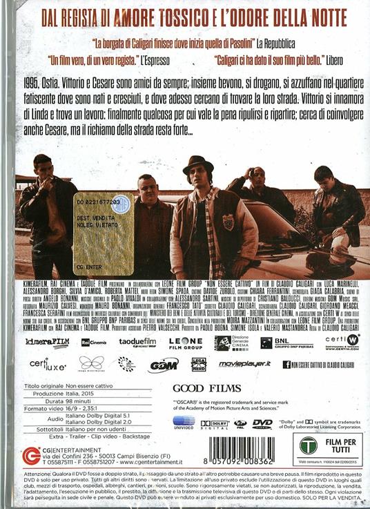 Non essere cattivo di Claudio Caligari - DVD - 2