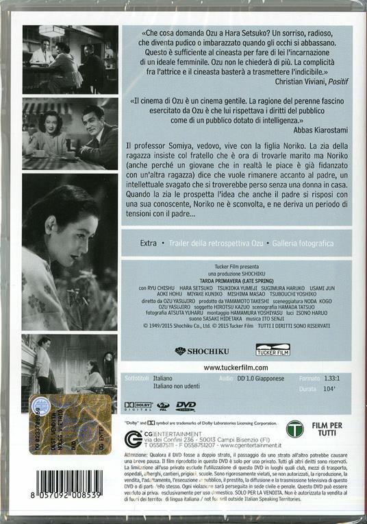 Tarda primavera di Yasujiro Ozu - DVD - 2