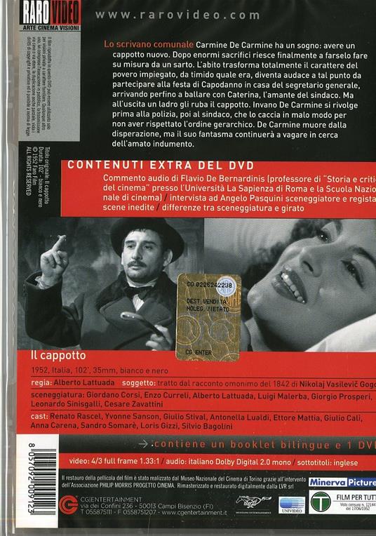 Il cappotto di Alberto Lattuada - DVD - 2