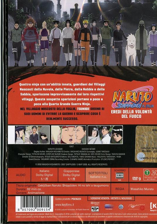 Naruto Shippuden. Il film. Eredi della volontà del fuoco di Masahiko Murata - DVD - 2