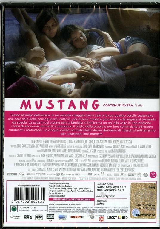 Mustang di Deniz Gamze Ergüven - DVD - 2