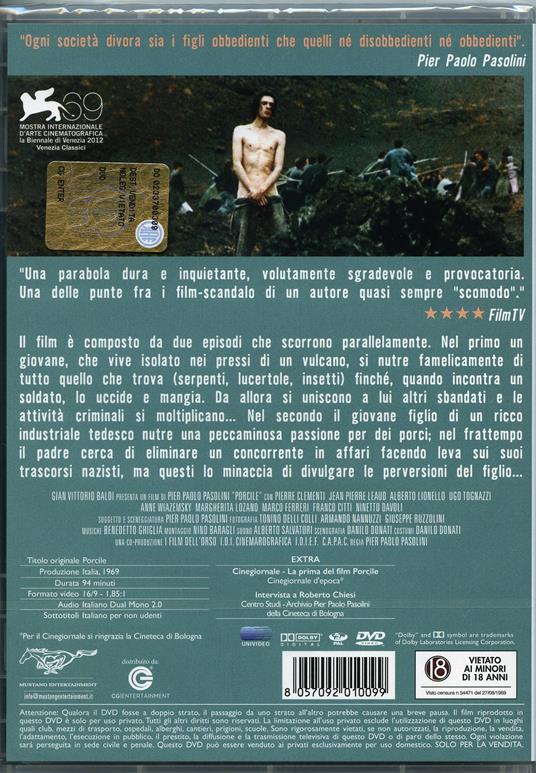 Porcile di Pier Paolo Pasolini - DVD - 2
