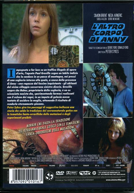 L' altro corpo di anny di Peter Sykes - DVD - 2