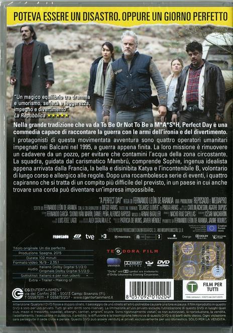 Perfect Day di Fernando León de Aranoa - DVD - 2