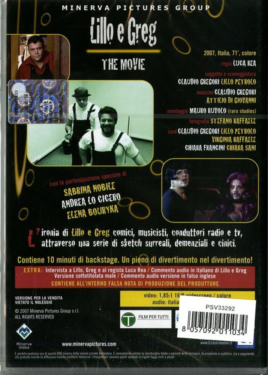 Lillo & Greg. The Movie di Luca Rea - DVD - 2