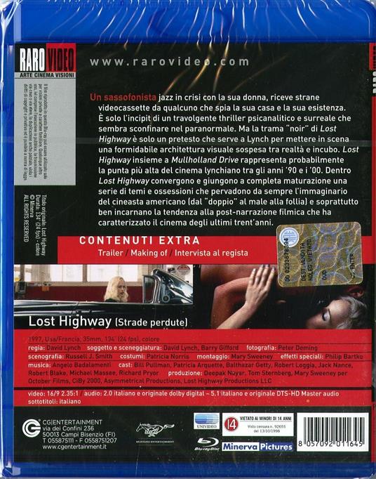 Strade perdute di David Lynch - Blu-ray - 2