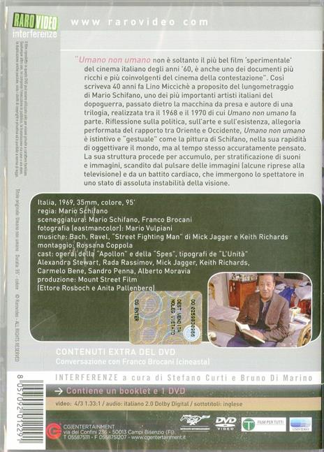 Umano, non umano di Mario Schifano - DVD - 2