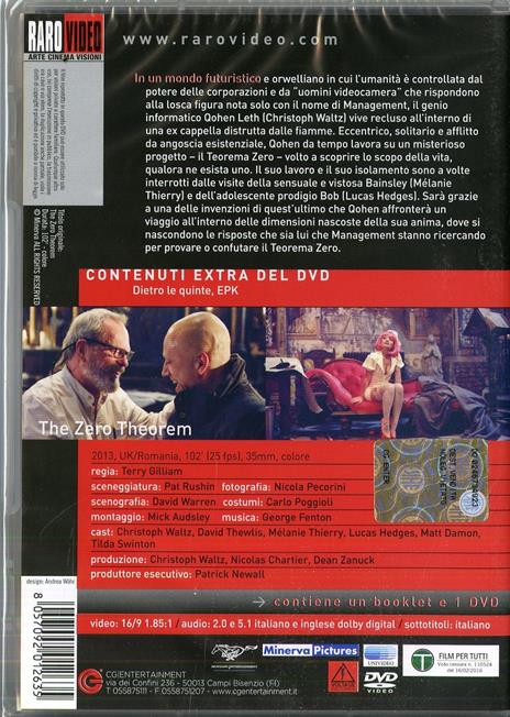 The Zero Theorem di Terry Gilliam - DVD - 2