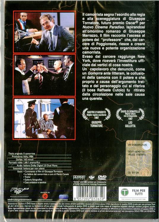 Il camorrista di Giuseppe Tornatore - DVD - 2