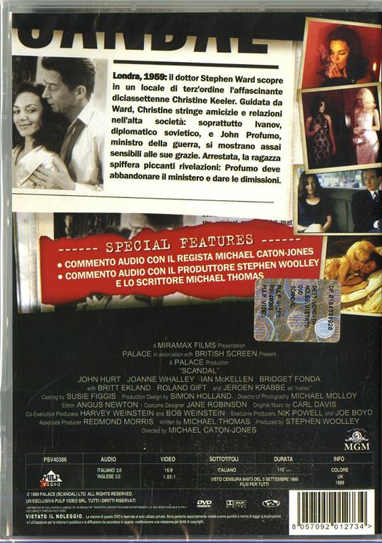 Scandal di Michael Caton-Jones - DVD - 2