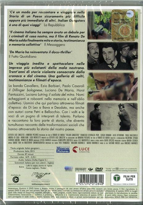 Italian Gangsters di Renato De Maria - DVD - 2