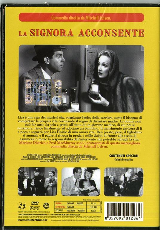 La signora acconsente di Mitchell Leisen - DVD - 2