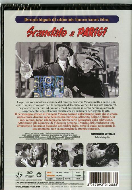 Scandalo a Parigi di Douglas Sirk - DVD - 2