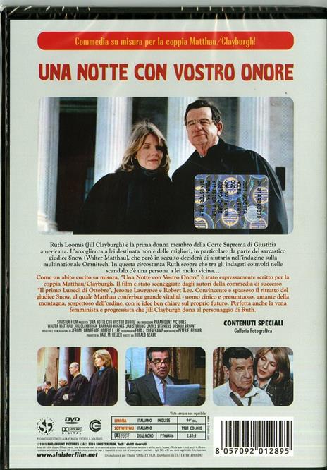 Una notte con vostro onore di Ronald Neame - DVD - 2