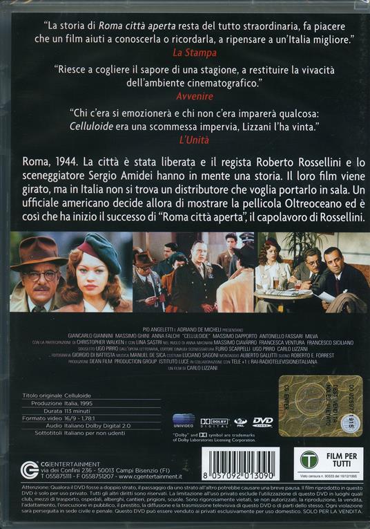 Celluloide di Carlo Lizzani - DVD - 2