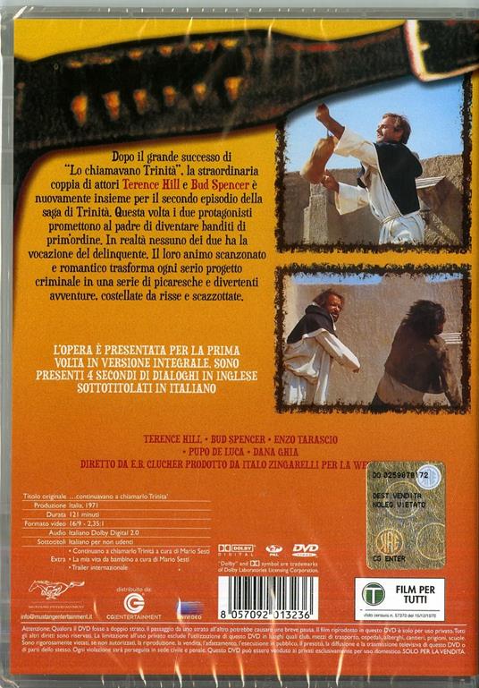 Continuavano a chiamarlo Trinità di Enzo Barboni - DVD - 3