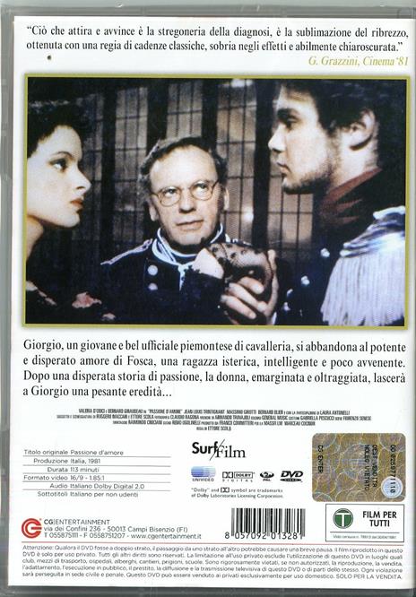 Passione d'amore di Ettore Scola - DVD - 2