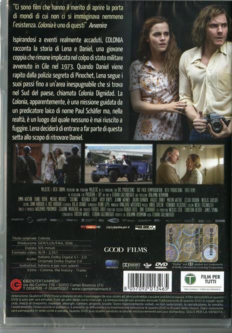 Colonia di Florian Gallenberger - DVD - 2
